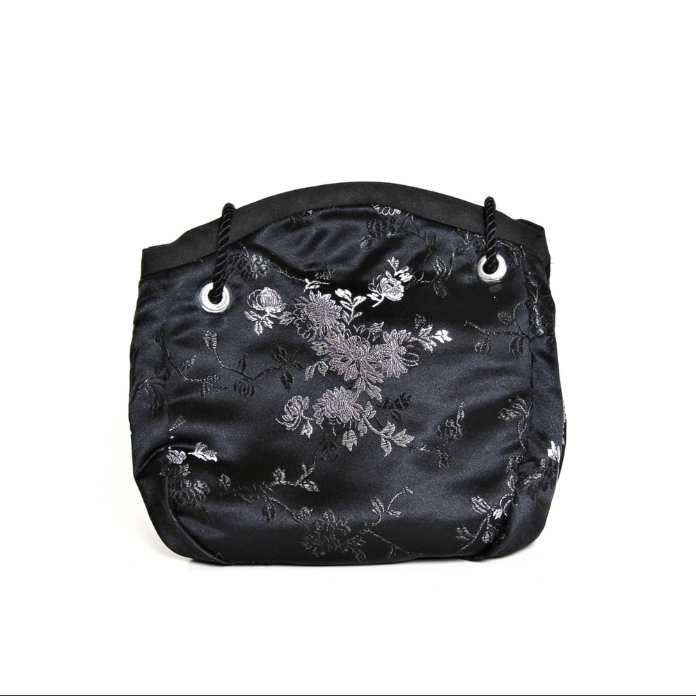 Vintage Brocade Silk Drawstring Purse